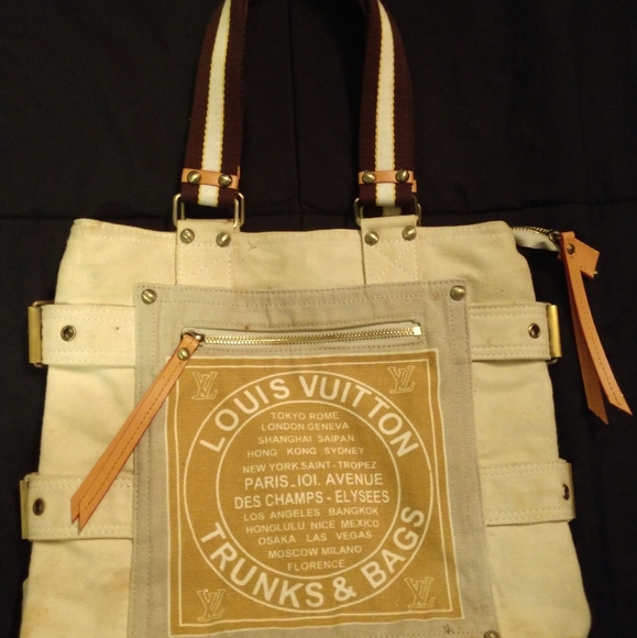 Large Louis Vuitton Global Shopper Tote Bag Purse - Picture 2 of 11